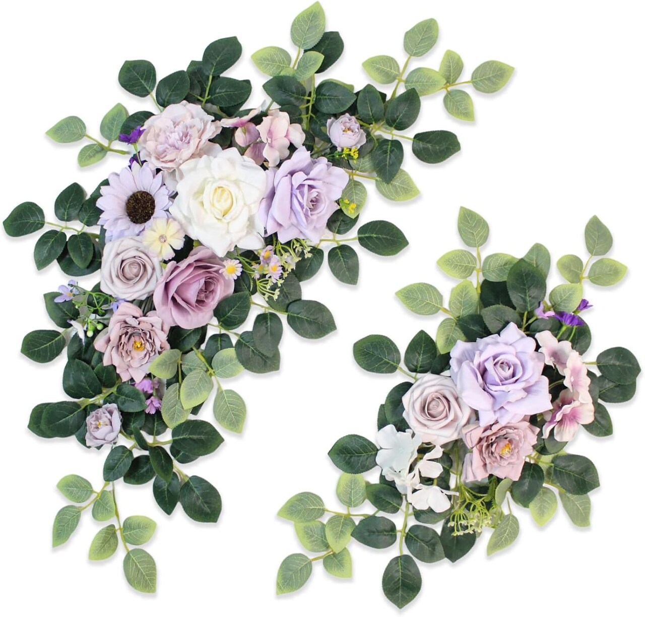 Pack of 2 Wedding Arch Decorations Artificial Hanging Flowers